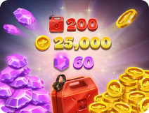 2万5金币60宝石200燃油[拍下后填写邮箱]